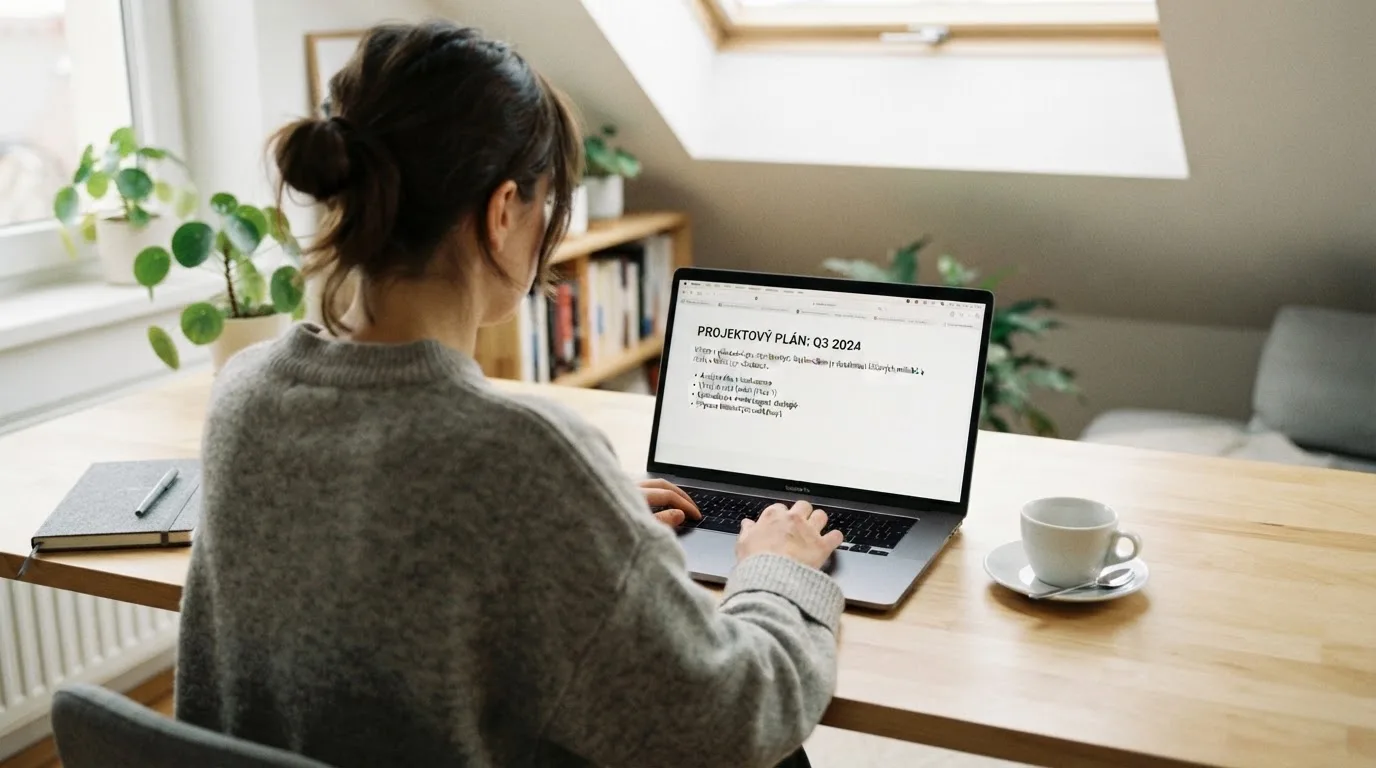 Člověk u notebooku čte informační stránku o online hazardu v Česku — casina online bez ověření totožnosti